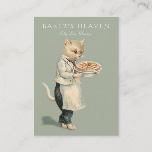 ベーカリー,ペティシシェフ,ベーカー,レストラン,ケーター 名刺 (正面)