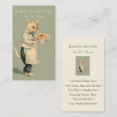 ベーカリー、ペーストリー作りの職人、パン屋、レストラン、サービス係 名刺 (正面/裏面)