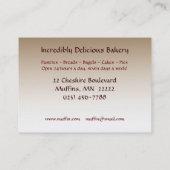 ベーカリー 名刺 (裏面)