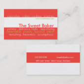 ベーカリー 名刺 (正面/裏面)