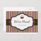 "ベーカリー | 引っ越しました」はがき 案内ポストカード (正面/裏面)