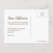 "ベーカリー | 引っ越しました」はがき 案内ポストカード (裏面)