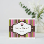 "ベーカリー | 引っ越しました」はがき 案内ポストカード (スタンド正面)