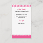 ベーカリー,手作りのケーキ,ペストリー,手作り 名刺 (裏面)