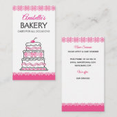 ベーカリー,手作りのケーキ,ペストリー,手作り 名刺 (正面/裏面)