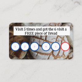 ベーカリー – 顧客ロイヤリティカード 名刺