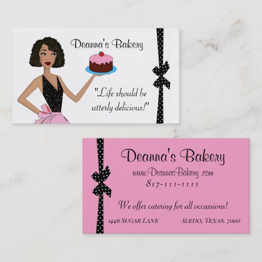 "ベーカリー" Diva名刺 名刺 (正面/裏面)