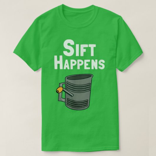 ベーカーおもしろいかベーキングのシフトが起こる Tシャツ (デザイン正面)