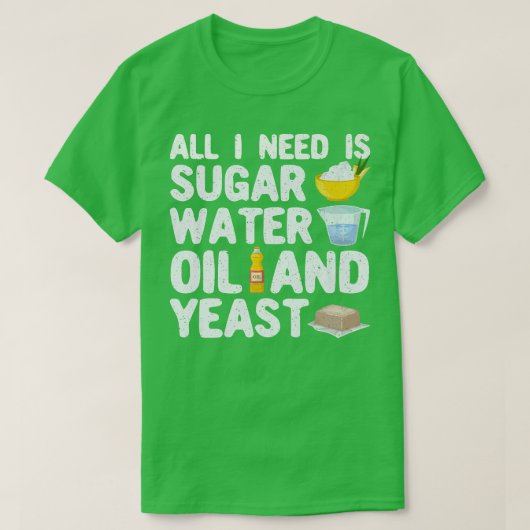 ベーカーおもしろいパンベーキングパン Tシャツ (デザイン正面)