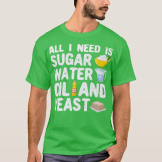 ベーカーおもしろいパンベーキングパン Tシャツ