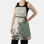 ベーカーのキッチンミントグリーンウォーター色 エプロン (インサイチュ)