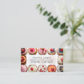 ベーカーのケーキのデコレーターのための高級カップケーキ 名刺 (スタンド正面)