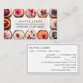 ベーカーのケーキのデコレーターのための高級カップケーキ 名刺 (正面/裏面)