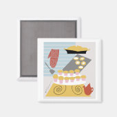 ベーカーのケーキ,パイ,クッキーマグネット マグネット (正面/裏面)