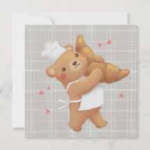 ベーカーのテディとクロワッサン