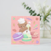 ベーカーのテディマカロン 招待状 (スタンド正面)