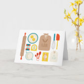 ベーカーのテーブル カード (黄色い花)