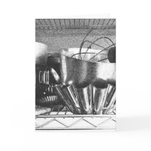 ベーカーのラック空白のノートカード