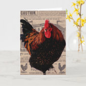 ベーカーの特別な家禽，誕生日 カード (黄色い花)