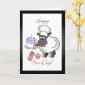 ベーカーの誕生日の挨拶状 カード (黄色い花)