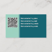 ベーカーまたはイベントカテラープレッツェルまたはロゴ&QR 名刺 (裏面)