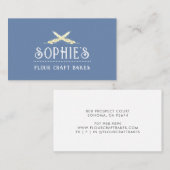ベーカーエレガントのブルーロゴ名刺 名刺 (正面/裏面)