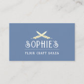 ベーカーエレガントのブルーロゴ名刺 名刺 (正面)