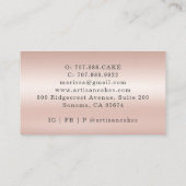 ベーカーエレガントパティシシェフバラ金ゴールドグリッタードリップス 名刺 (裏面)