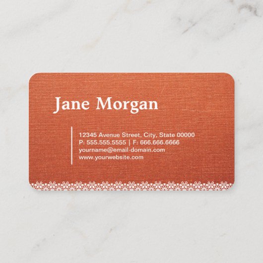 ベーカーエレガントレースモノグラム 名刺 (裏面)