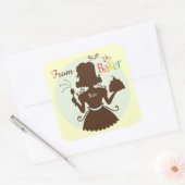 ベーカーカスタマイズギフトステッカー スクエアシール (封筒)