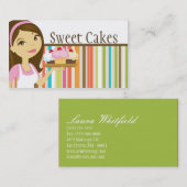 ベーカーカップケーキベーカリースイートトリーツ名刺 名刺 (正面/裏面)