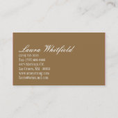 ベーカーカップケーキベーカリースイートトリーツ名刺 名刺 (裏面)