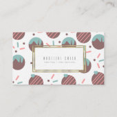 ベーカーケーキポップハートスプリンクルズケーキデコレーター 名刺 (正面)