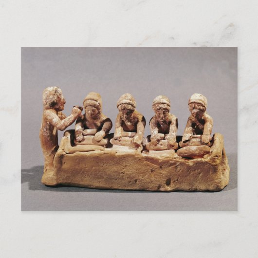 ベーカーズはテベスで生地を練る ポストカード (正面)