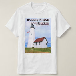 ベーカーズアイランドライトハウス、マサチューセッツ州Tシャツ Tシャツ