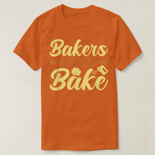 ベーカーズウィングベイクベーキング Tシャツ (デザイン正面)