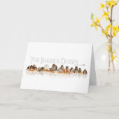 ベーカーズダースバスセットハウンドパピーズ カード (黄色い花)