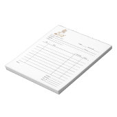 ベーカーズツールデザートカーター請求書パッド ノートパッド (回転)