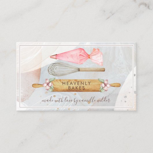 ベーカーズツールベーカリーペストリーシェフ名刺 名刺 (正面)