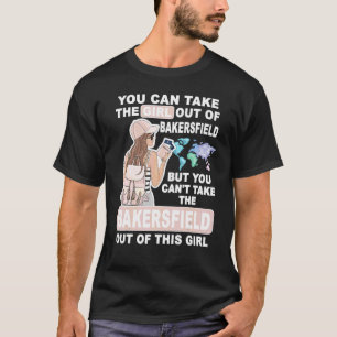 ベーカーズフィールド市のクールな女の子 誇り高いベーカーズフィールド Tシャツ
