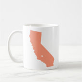 ベーカーズフィールド、カリフォルニア愛マグ コーヒーマグカップ (左)