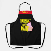 ベーカーズベイクエプロン – おもしろいギフトパーソナライズされた エプロン (正面)