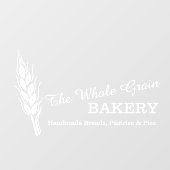 ベーカーズベーカリー麦粒業白 ウィンドウサイン (シート)