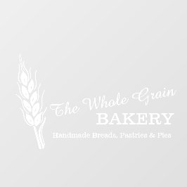 ベーカーズベーカリー麦粒業白 ウィンドウサイン