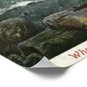 ベーカーズ島の眺め、クジラの群れ ポスター (角)