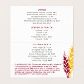 ベーカーズ·ベーカリー·イヤーズ·レッド·イエロー·ビジネス·チラシ 名刺 (内部フラット)