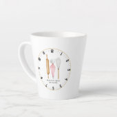 ベーカーパーソナライズされたペティシシェフが焼く時間 カフェラテマグ (左アングル)