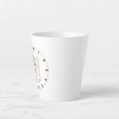 ベーカーパーソナライズされたペティシシェフが焼く時間 カフェラテマグ (正面)