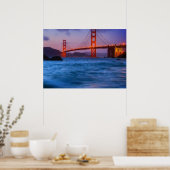 ベーカービーチで日没後 ポスター (キッチン)