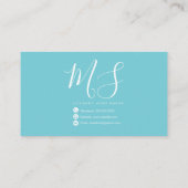 ベーカーベーカリーデコレータカップケーキのケーキスタンド 名刺 (裏面)